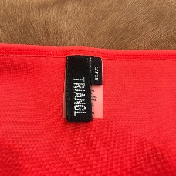 Triangl neoprene orange bikini bottoms Largr - Picture 3 of 4